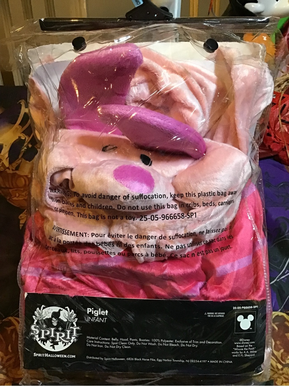 Disney Winnie the Pooh piglet infant costume size 6-12 months -NEW - Picture 7 of 7